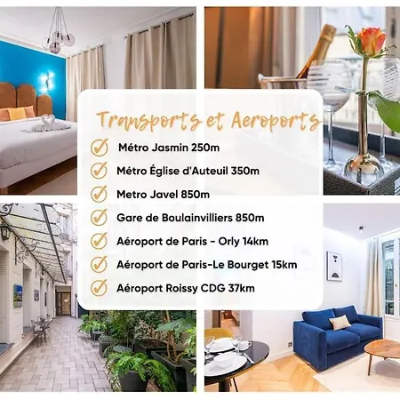 شقة Le Canet - Passy Tour Eiffel A Pied - 4 Personnes- Climatisation - Vue Sur Cour *